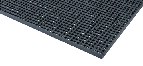 Caillebotis polyester 19x19 anthracite silicé H25 Ep7