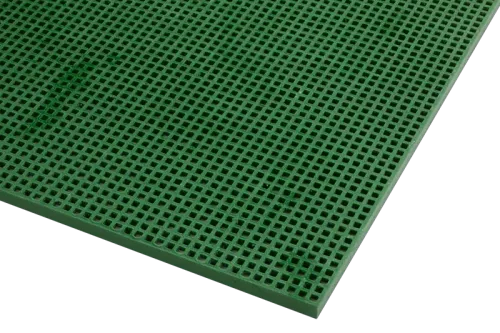 Caillebotis polyester 19x19 vert silicé H38 Ep7