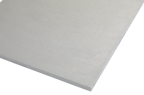 Caillebotis polyester avec surface pleine gris silicée