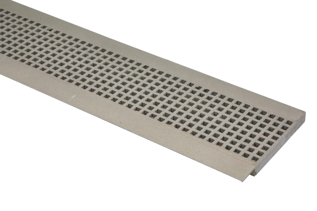 Seuil de porte polyester 19x19 gris silicé