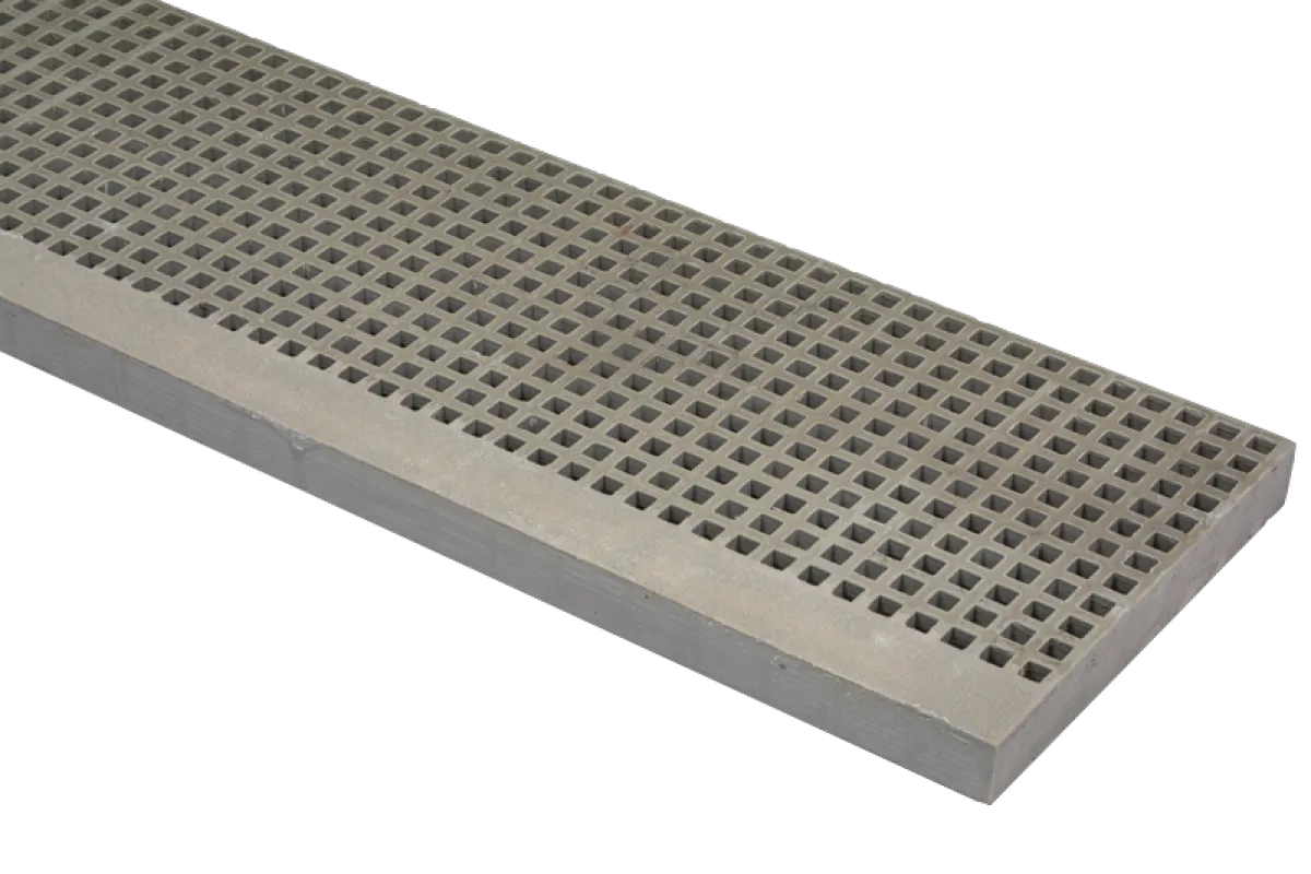 Marche polyester gris concave 19x19 BP 38/7