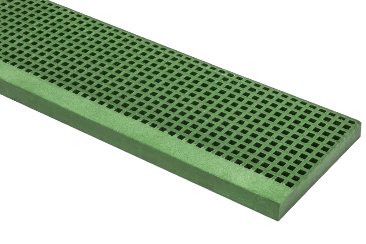 Marche polyester vert concave 19x19 BP 38/7