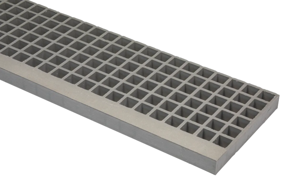 Marche polyester gris concave 38x38 BP 38/7