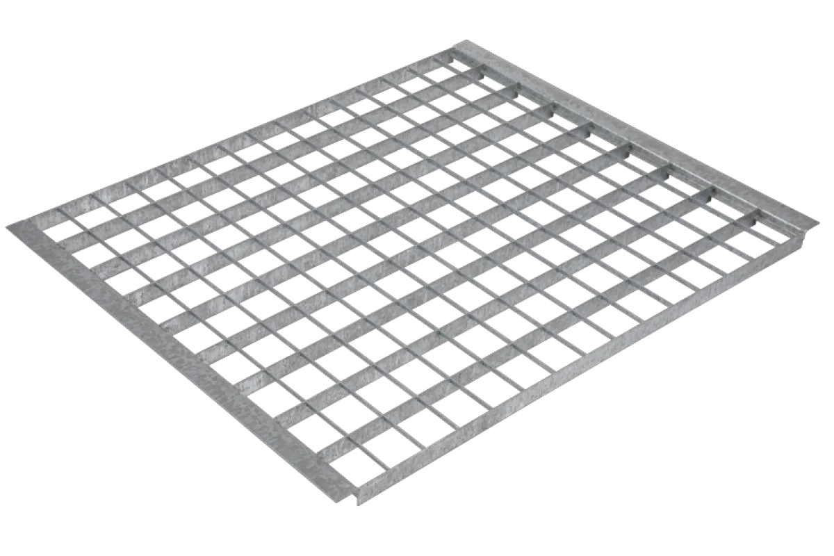 Caillebotis pressé pour rayonnage type Z 100x60 BP 25/2