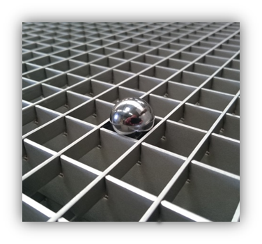 Maille de sécurité 19x19 étanche à la bille de 20 mm