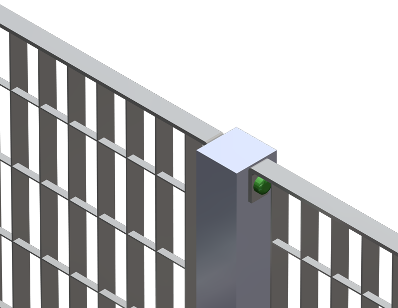 Bolt fixing – assembled view