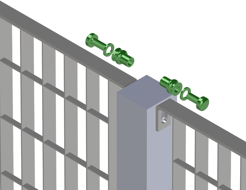Bolt fixing – exploded view