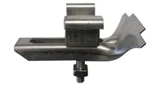 complete galvanized clamp with upper clip for polyester 30x30