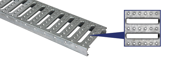 profile grating with indent for stock programme ps ova