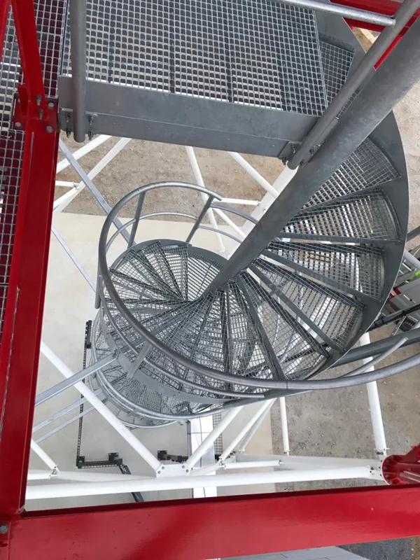 Escalier hélicoïdal, idéal pour environnement industriel