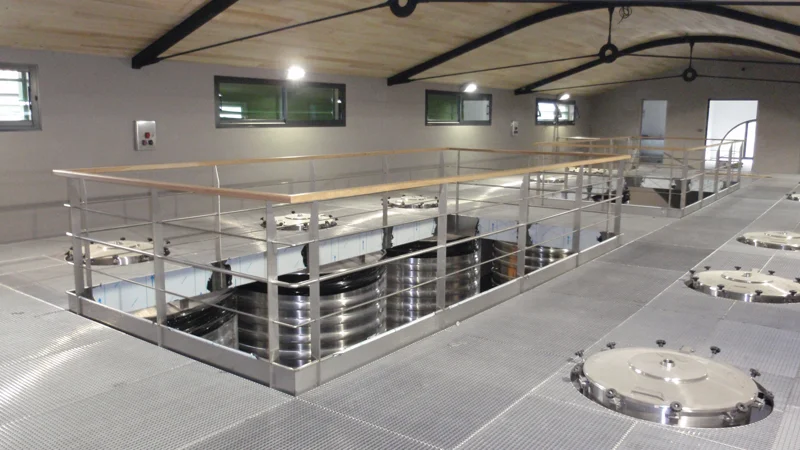 Caillebotis inox dans le secteur vinicole