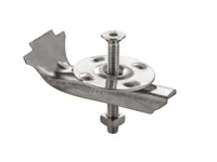 attache de fixation complète inox avec rondelle pour polyester 19x19 petif format