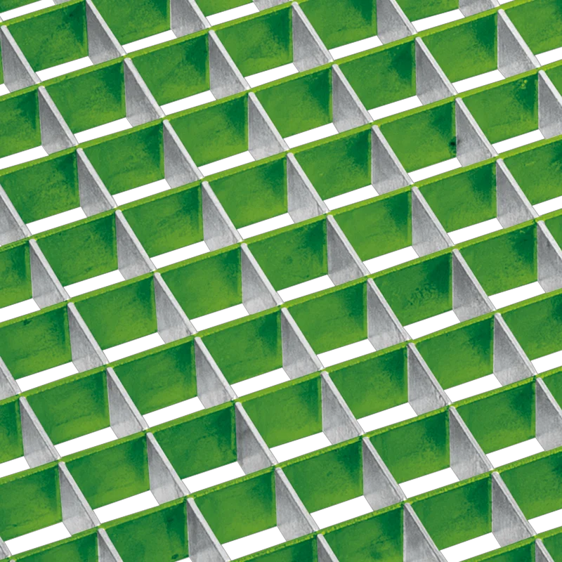 schéma d'un caillebotis mi fer barres insérantes