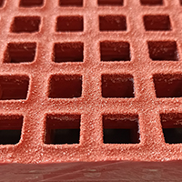 caillebotis polyester coloris orange