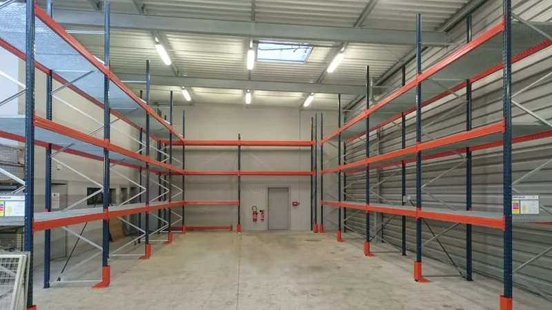 réalisation de rack à palettes en caillebotis