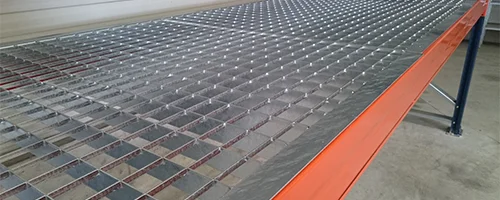 visuel d'un caillebotis pour rayonnage