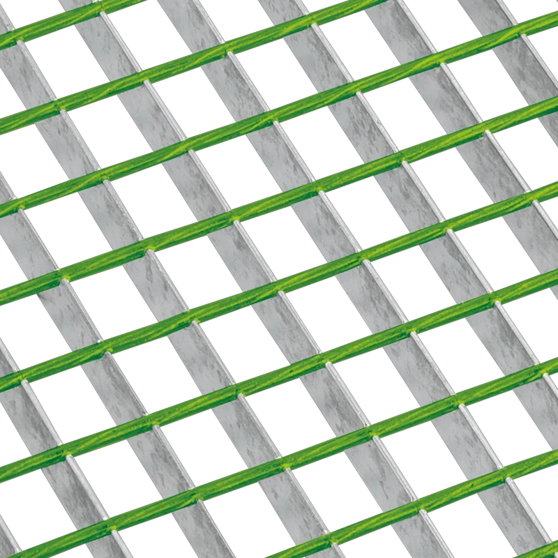 schéma d'un caillebotis électroforgé barres insérantes