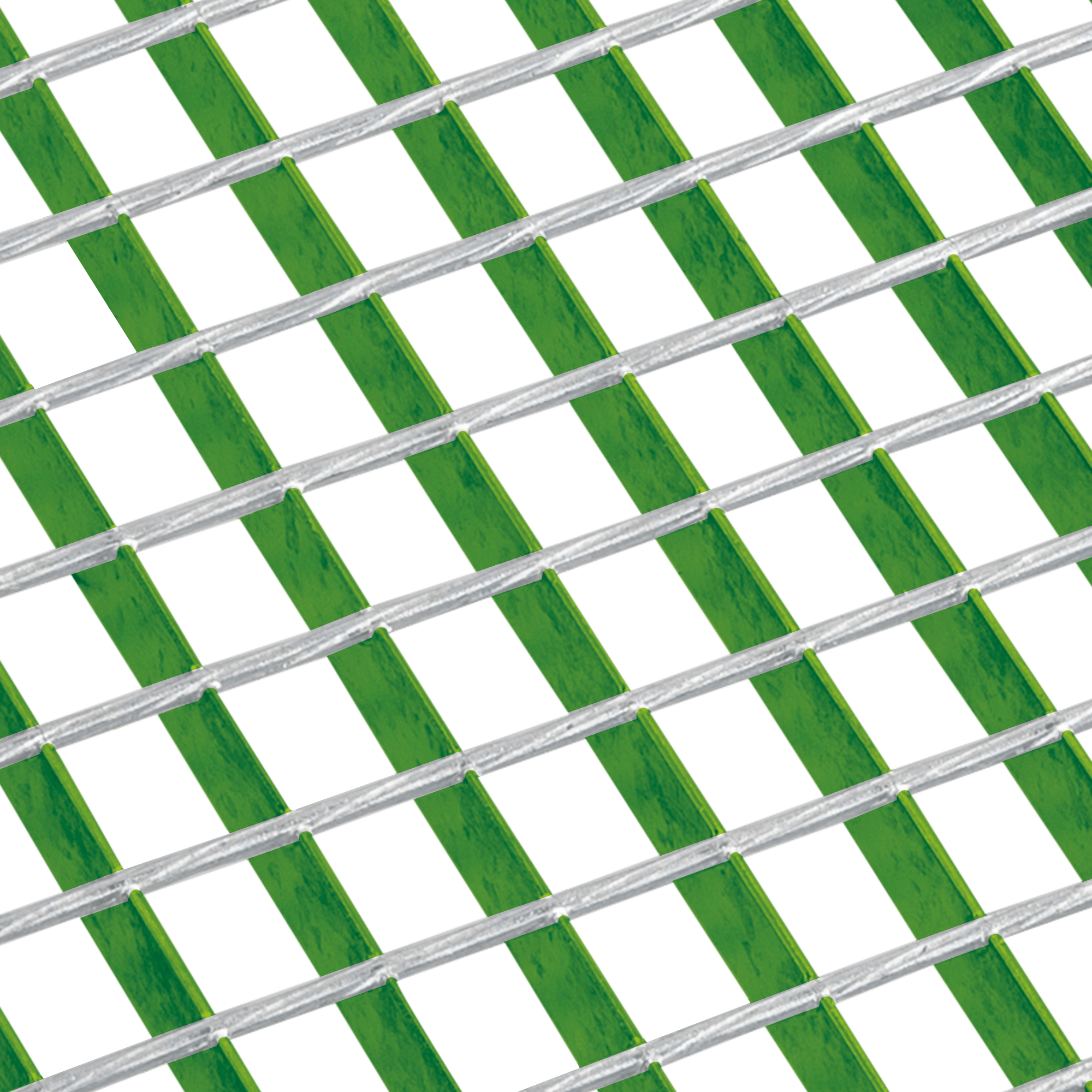 schéma d'un caillebotis électroforgé barres porteuses