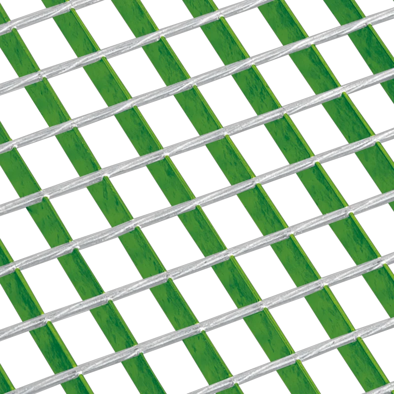 schéma d'un caillebotis électroforgé barres porteuses