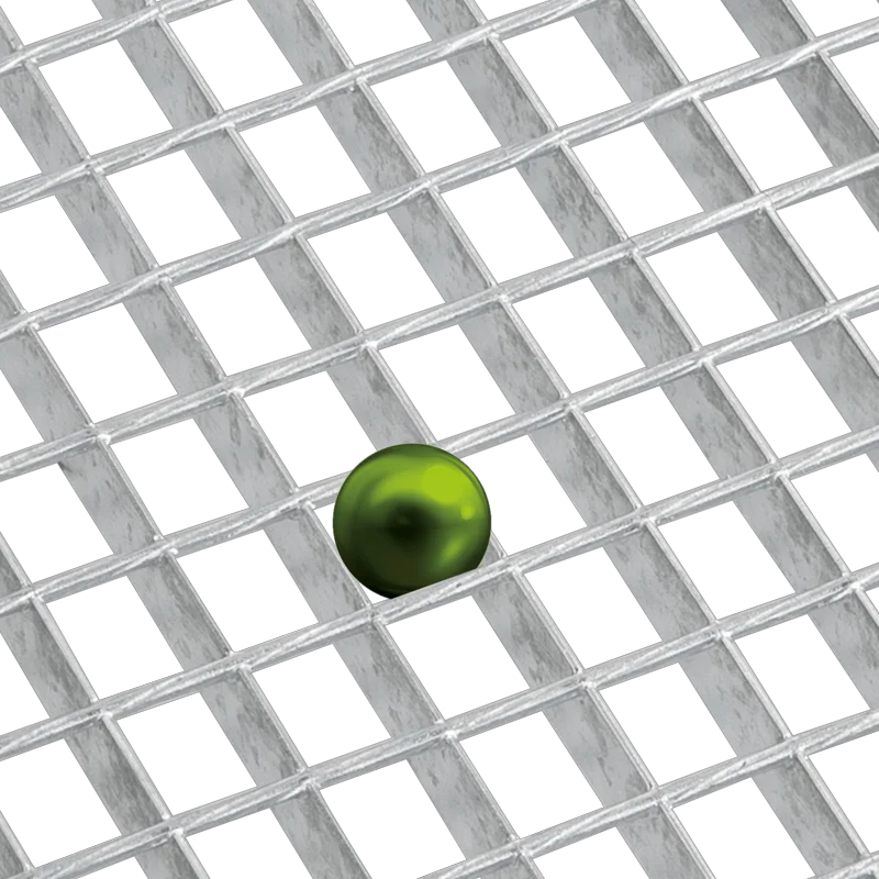 schéma d'un caillebotis électroforgé étanchéité