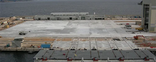 visuel titre réalisation plateforme offshore en caillebotis électroforgé