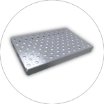 illustration pour escaliers hélicoïdaux caractéristiques marches en tôle perforée