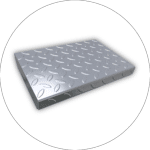 illustration pour escaliers hélicoïdaux caractéristiques marches en tôle à larmes