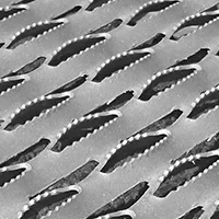 empreinte pour marches en grille de sécurité ps crant