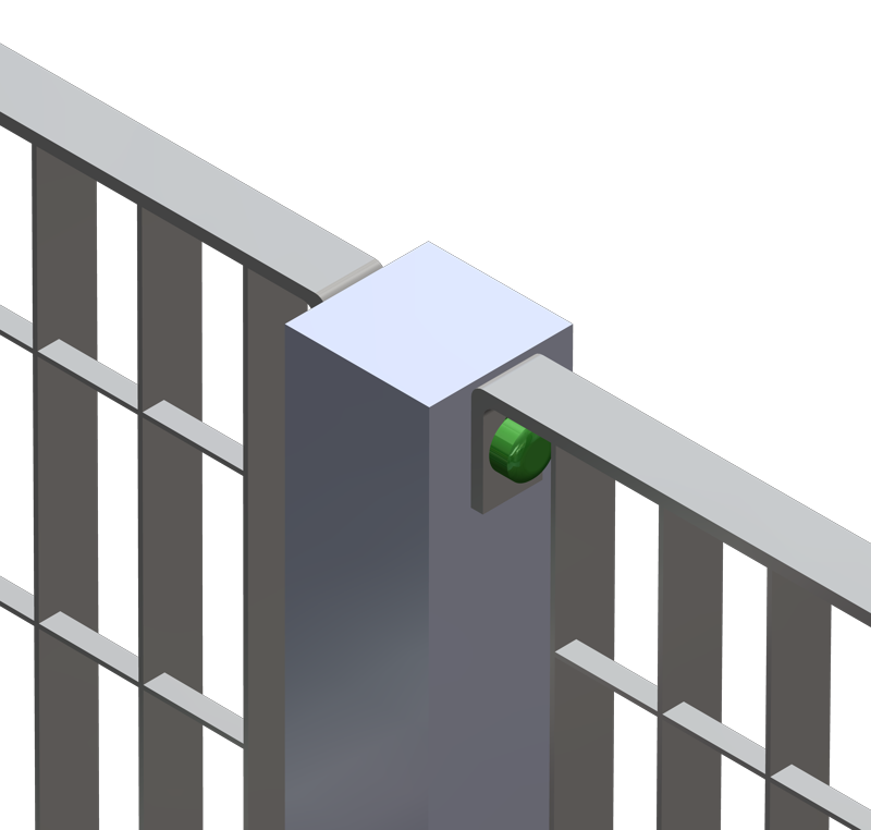 Principe de fixation : vue assemblée