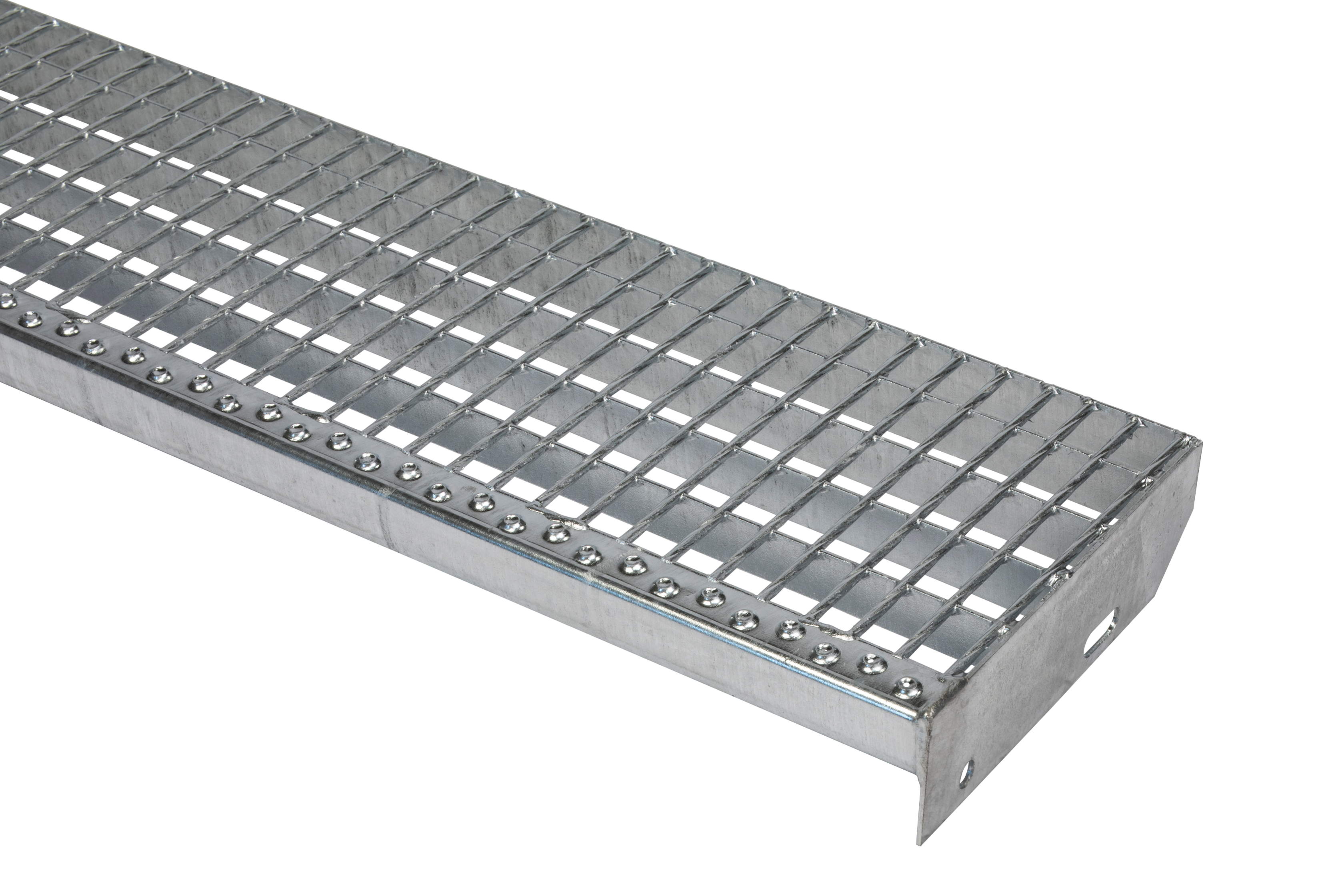 Marche d’escalier en caillebotis électroforgé