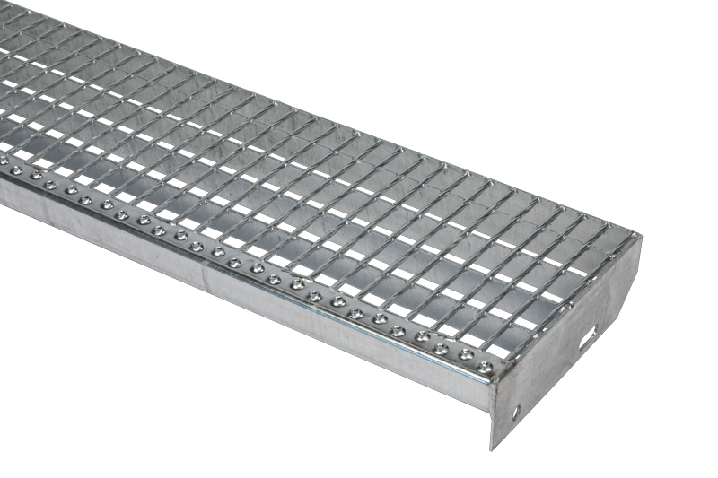 Marche d’escalier en caillebotis électroforgé