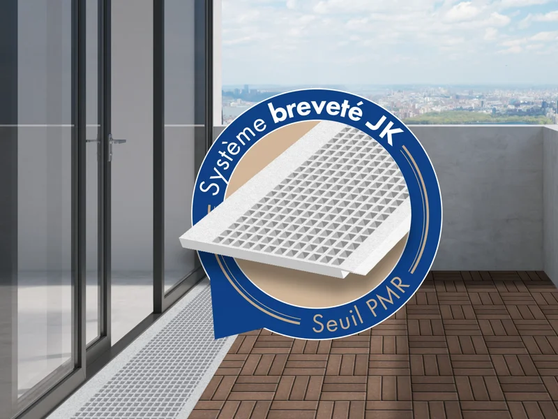 Seuil de porte breveté par JK Technic