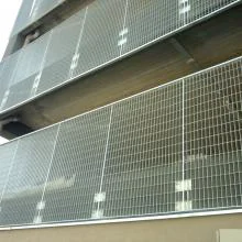 référence réalisation caillebotis en acier permettant de sécuriser ce parking