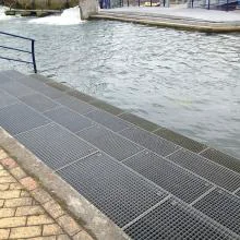 référence réalisation embarcadère en caillebotis en galva