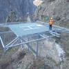référence réalisation hélisurface en caillebotis robuste pour les secours en haute montagne