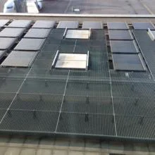référence réalisation sur toiture en caillebotis aluminium dans un aéroport européen