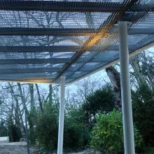 référence réalisation toit en caillebotis permettant d'assurer une protection anti chute des branches